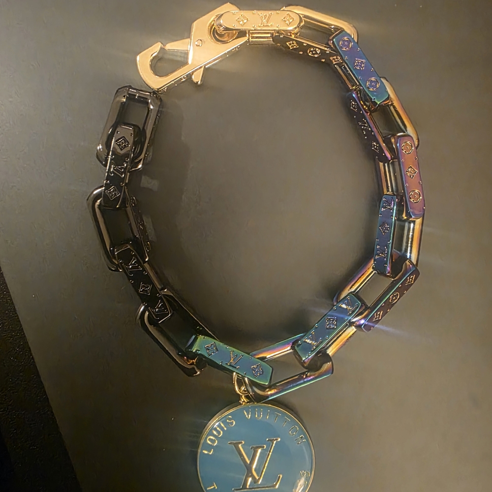 Upcycled Louis Vuitton Multicolor Chain Bracelet - Picture 4 of 6